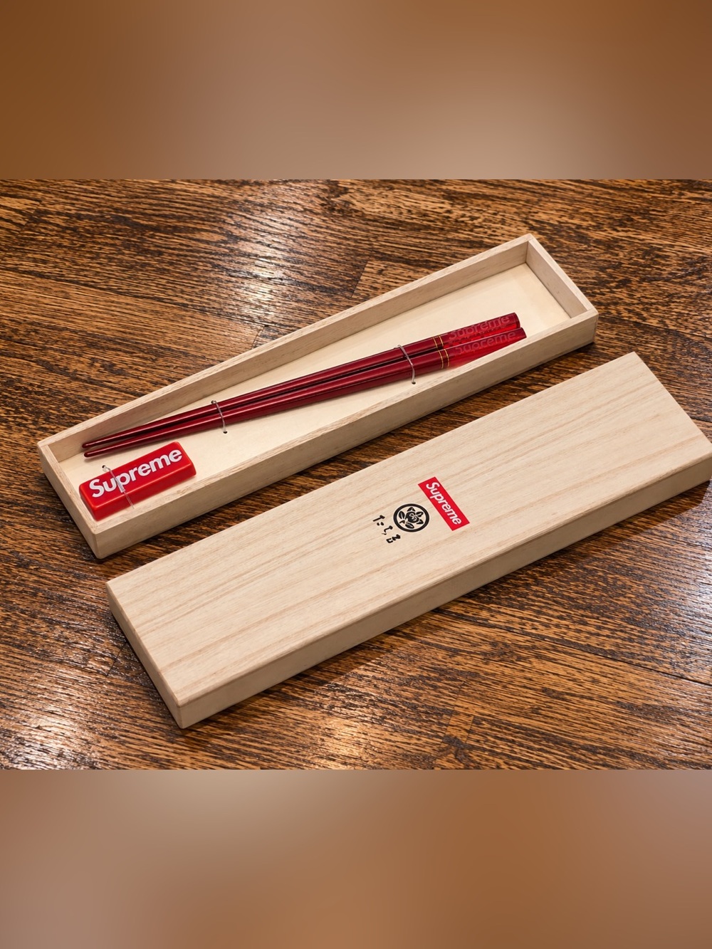 SUPREME FW23 Chopstick Set RED Box Logo BRAND NEW
